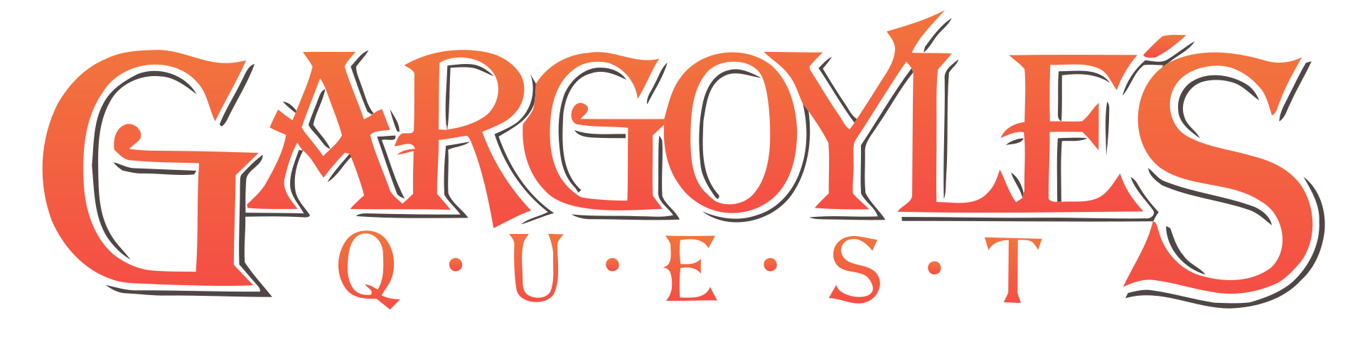 Gargoyle's Quest logo on a transparent background