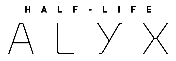 Half-Life: Alyx logo on a transparent background