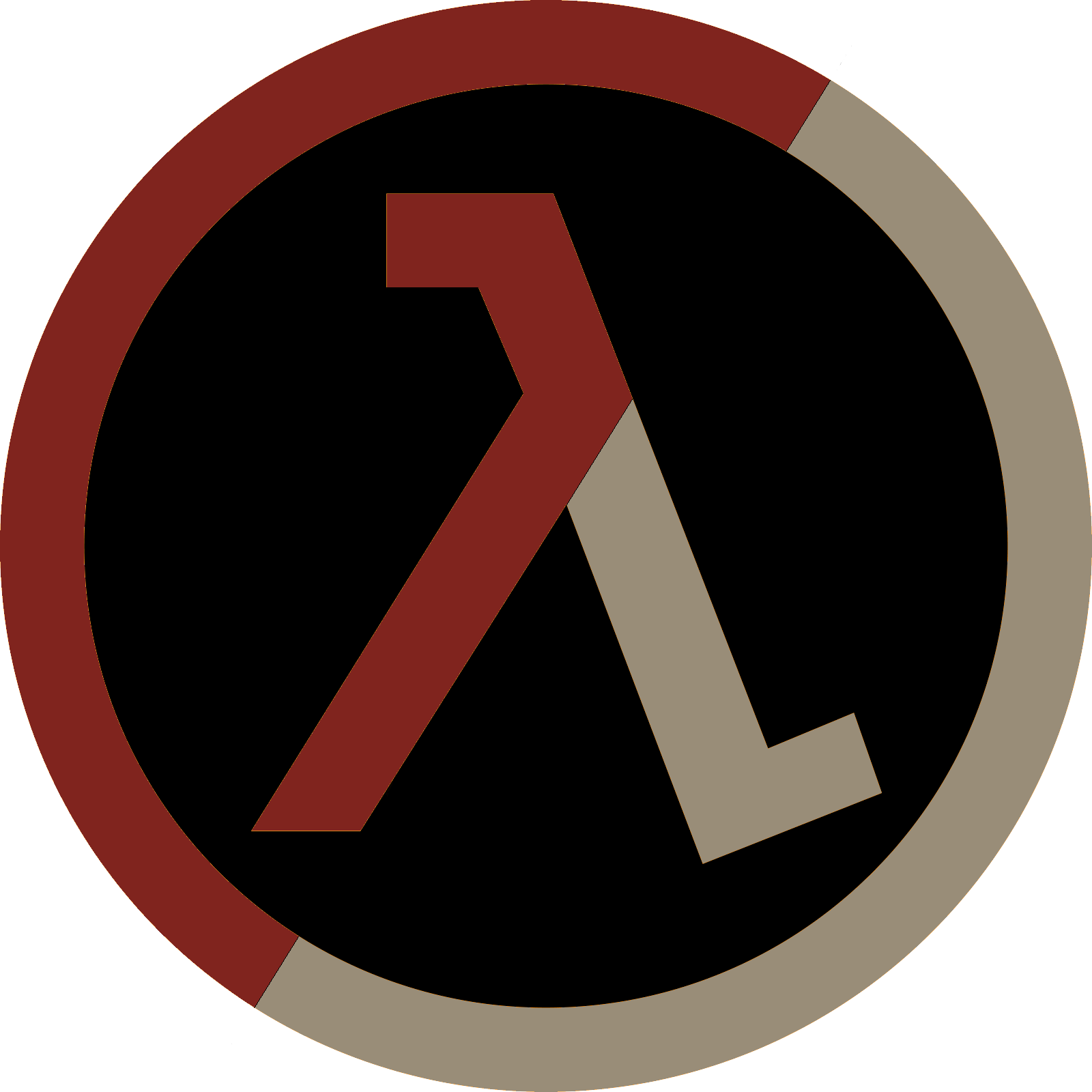 Half-Life: Decay logo on a transparent background