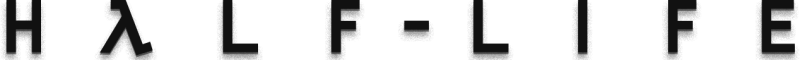 Half-Life logo in black