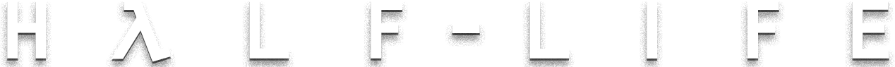 Half-Life logo on a transparent background