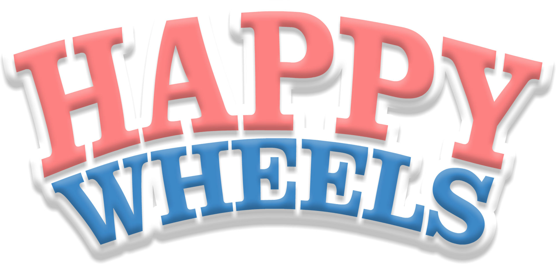 Happy Wheels logo on a transparent background