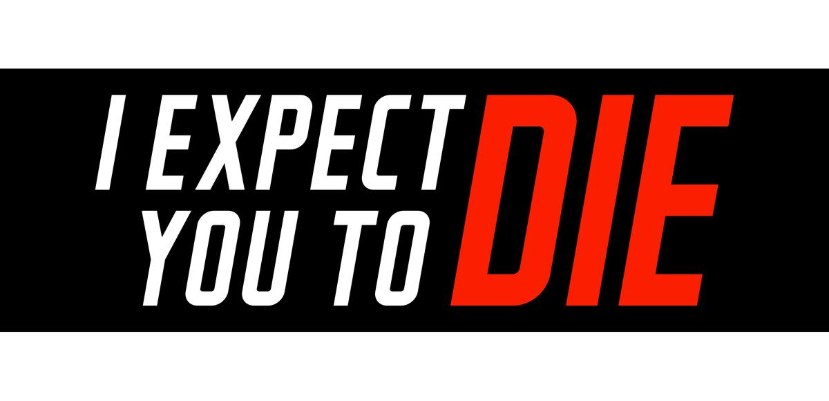 I Expect You to Die logo in full colour