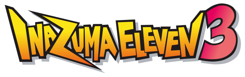 Inazuma Eleven 3 logo on a transparent background