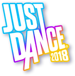 Just Dance 2018 logo on a transparent background