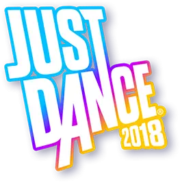 Just Dance 2018 logo on a transparent background