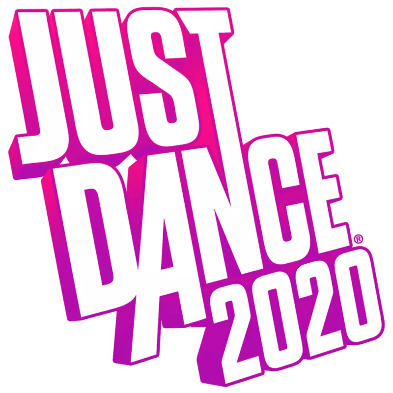 Just Dance 2020 logo on a transparent background