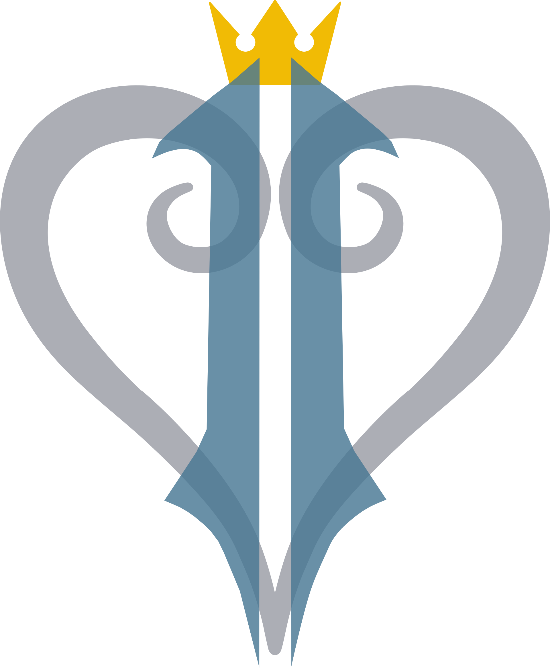 Kingdom Hearts II logo on a transparent background