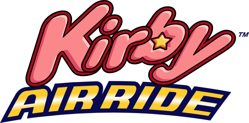Kirby Air Ride logo on a transparent background