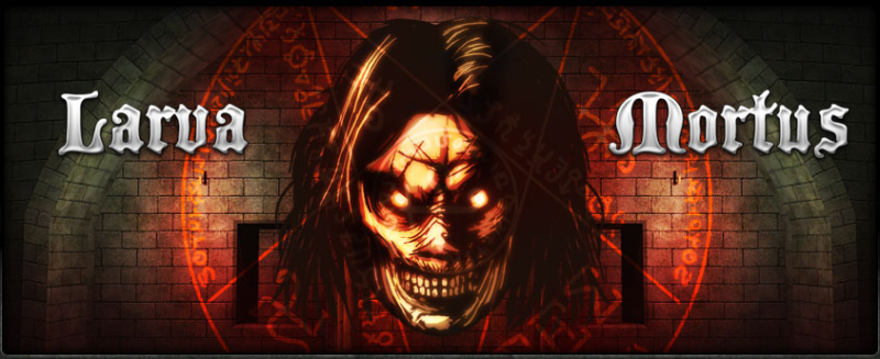 Larva Mortus logo in full colour