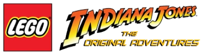 Lego Indiana Jones: The Original Adventures logo on a transparent background