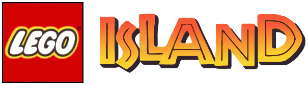 Lego Island logo on a transparent background