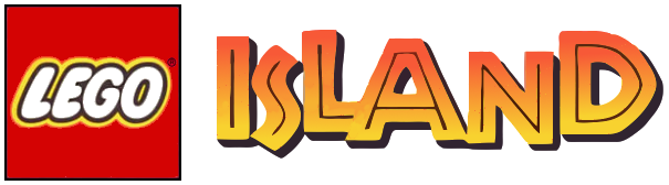 Lego Island logo on a transparent background