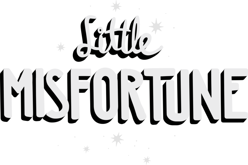 Little Misfortune logo on a transparent background