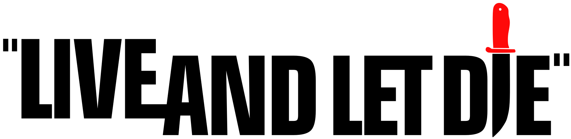 Live and Let Die logo on a transparent background