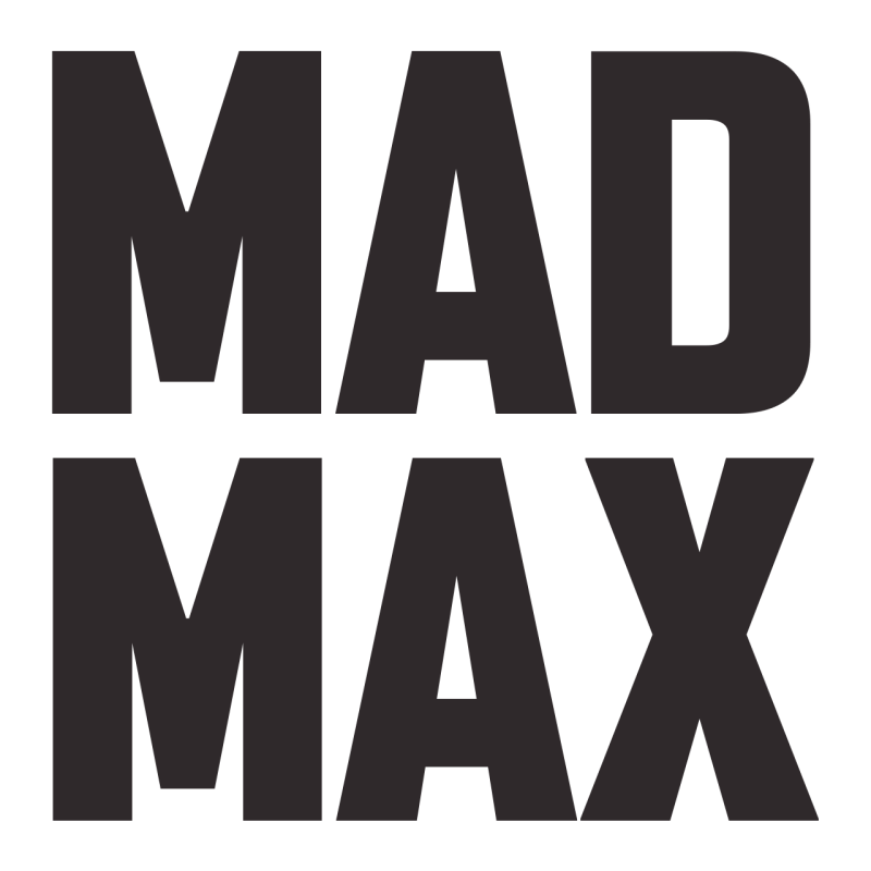 Mad Max logo on a transparent background