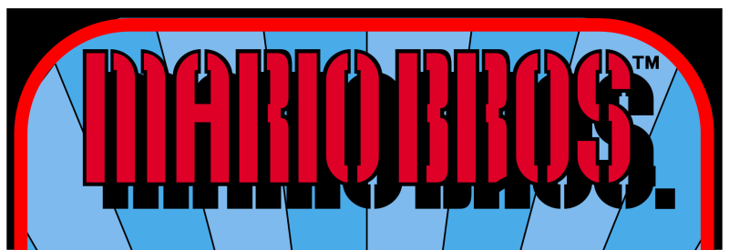 Mario Bros. logo on a transparent background