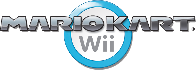 Mario Kart Wii logo on a transparent background