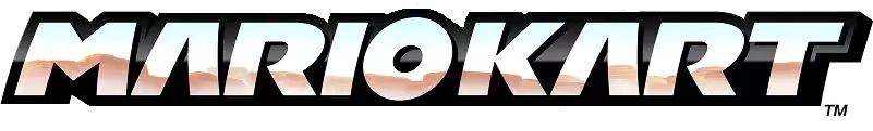 Mario Kart World logo on a transparent background