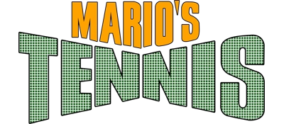 Mario's Tennis logo on a transparent background