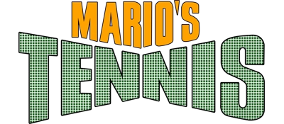 Mario's Tennis logo on a transparent background