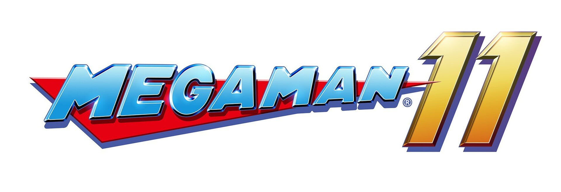Mega Man 11 logo in full colour