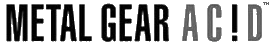 Metal Gear Acid logo on a transparent background