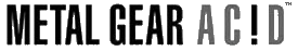 Metal Gear Acid logo on a transparent background