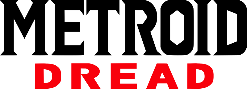 Metroid Dread logo on a transparent background