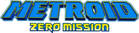 Metroid: Zero Mission logo on a transparent background
