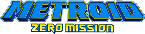 Metroid: Zero Mission logo on a transparent background