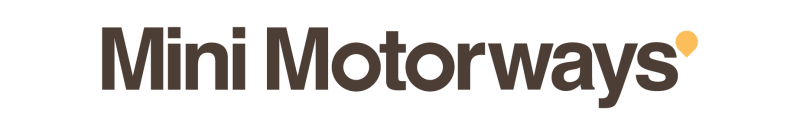 Mini Motorways logo on a transparent background