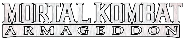 Mortal Kombat: Armageddon logo on a transparent background