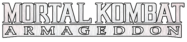 Mortal Kombat: Armageddon logo on a transparent background