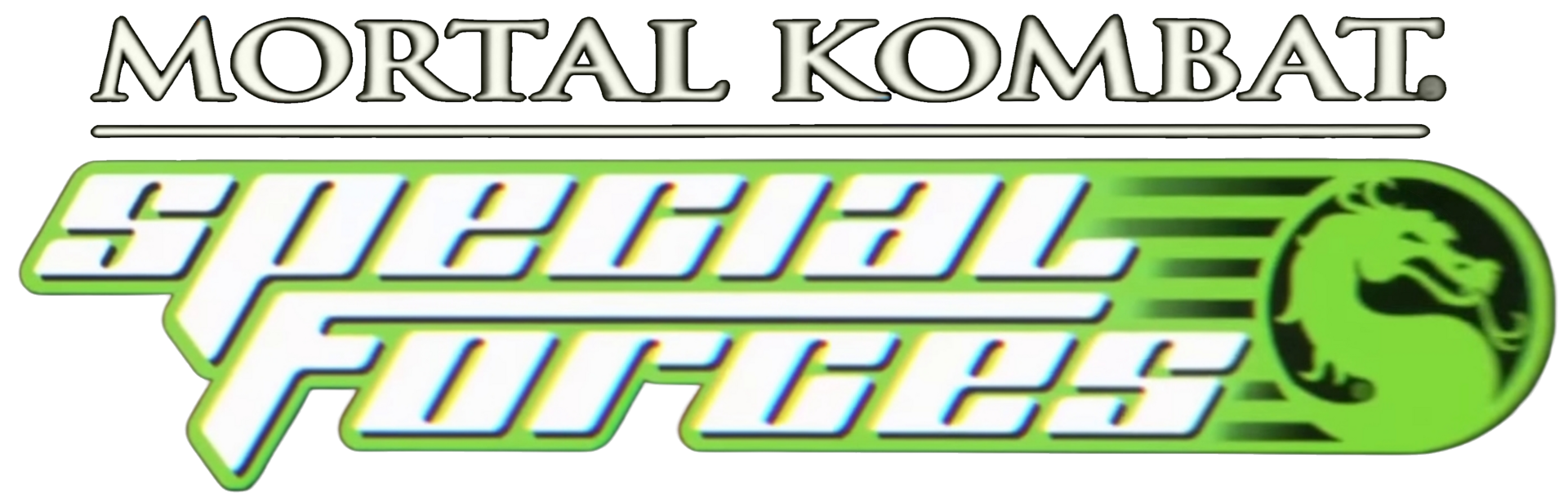 Mortal Kombat: Special Forces logo on a transparent background