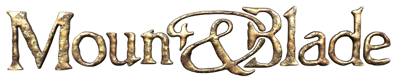 Mount & Blade logo on a transparent background