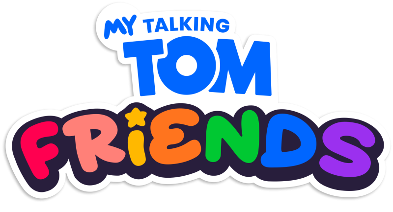 My Talking Tom Friends logo on a transparent background