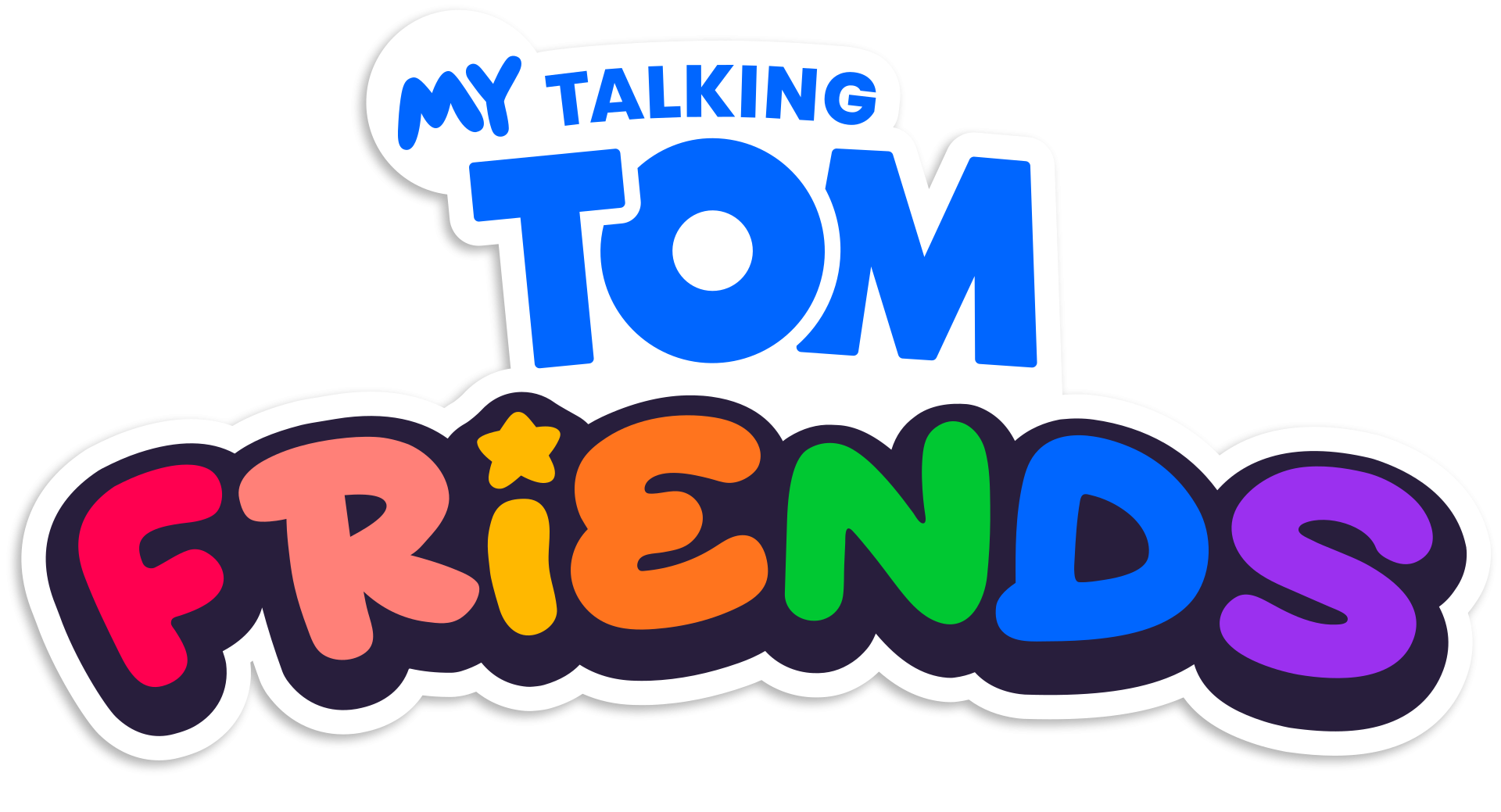 My Talking Tom Friends logo on a transparent background