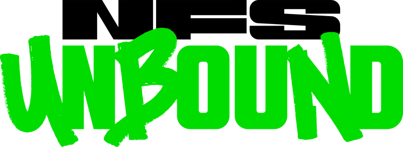 Need for Speed Unbound logo on a transparent background