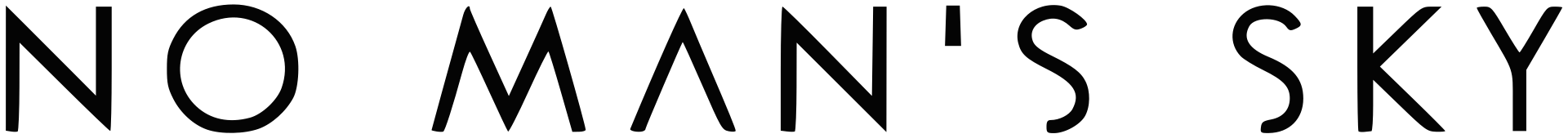 No Man's Sky logo on a transparent background