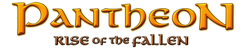Pantheon: Rise of the Fallen logo on a transparent background