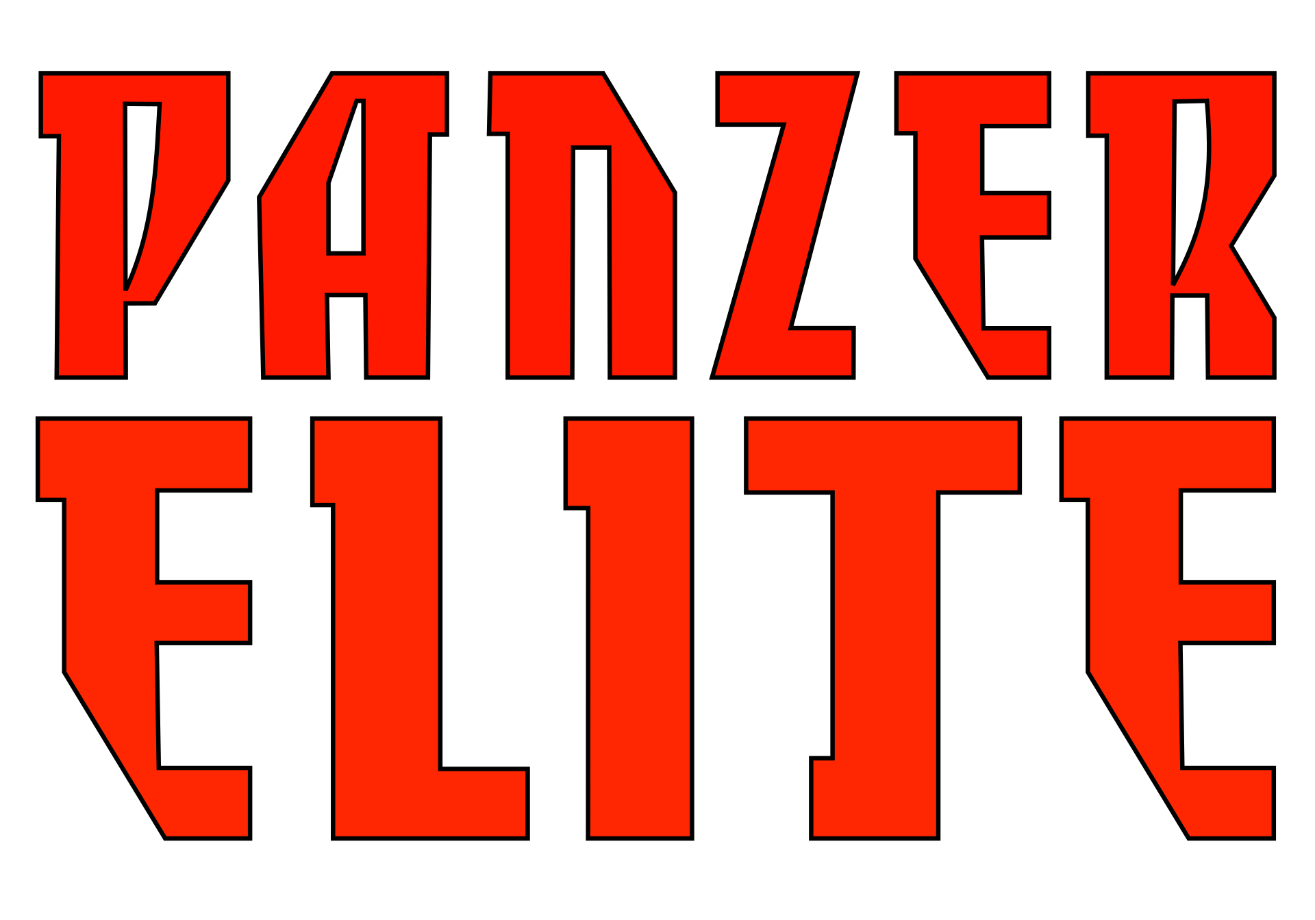 Panzer Elite logo on a transparent background