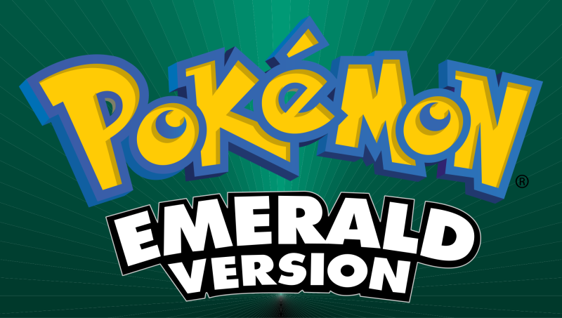 Pokémon Emerald logo in full colour