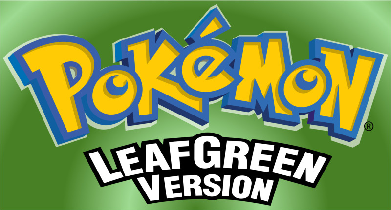 Pokémon LeafGreen logo in full colour