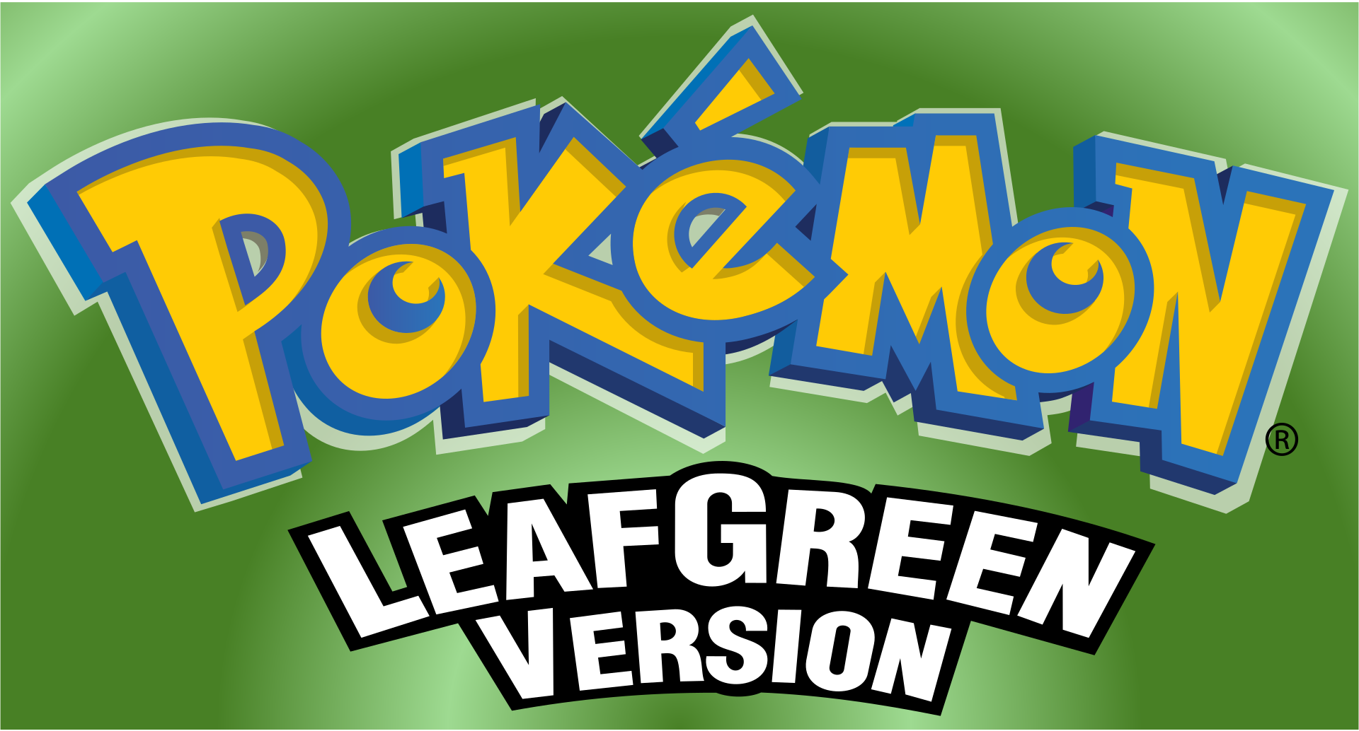 Pokémon LeafGreen logo in full colour