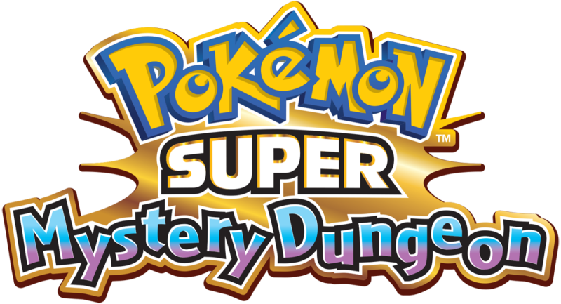Pokémon Super Mystery Dungeon logo on a transparent background
