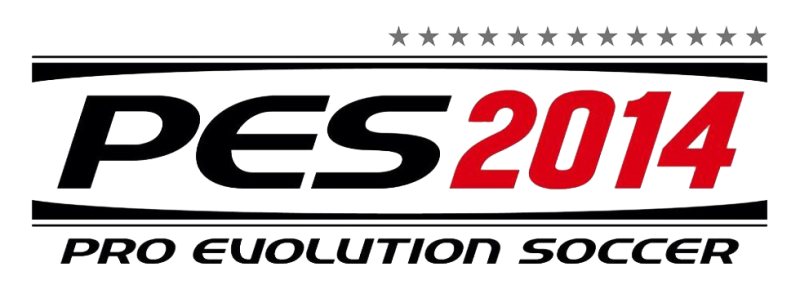 Pro Evolution Soccer 2014 logo on a transparent background