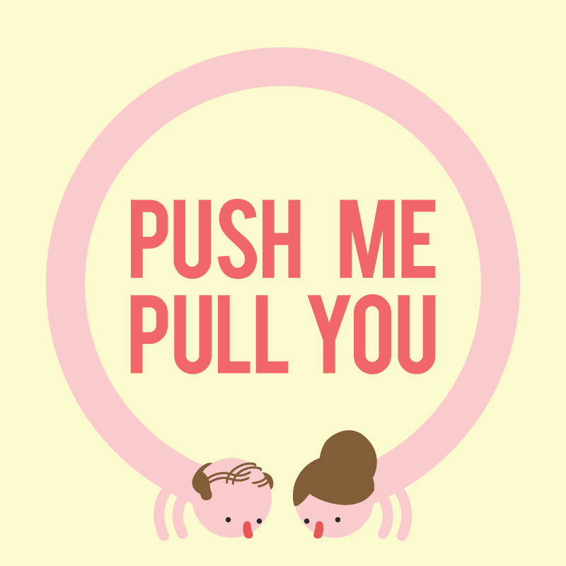 Push Me Pull You logo in full colour