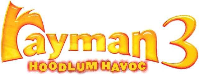 Rayman 3: Hoodlum Havoc logo on a transparent background
