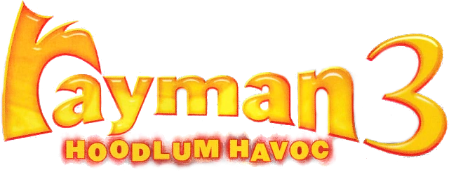 Rayman 3: Hoodlum Havoc logo on a transparent background